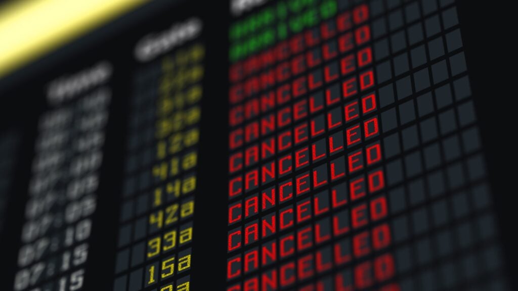 Flights had to be cancelled while the system was down as NATS officials had to manage flight plans manually (photo: SynthEx/Shutterstock)